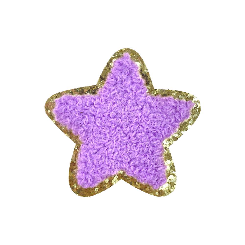 Colorful DIY Chenille Stickers: Stars, Hearts, Rainbow, Lightning & Flowers