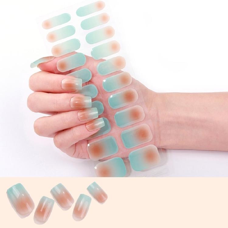 Nails Polish Stickers Semi Cured Gels Nail Strips Light Required Gels Wraps
