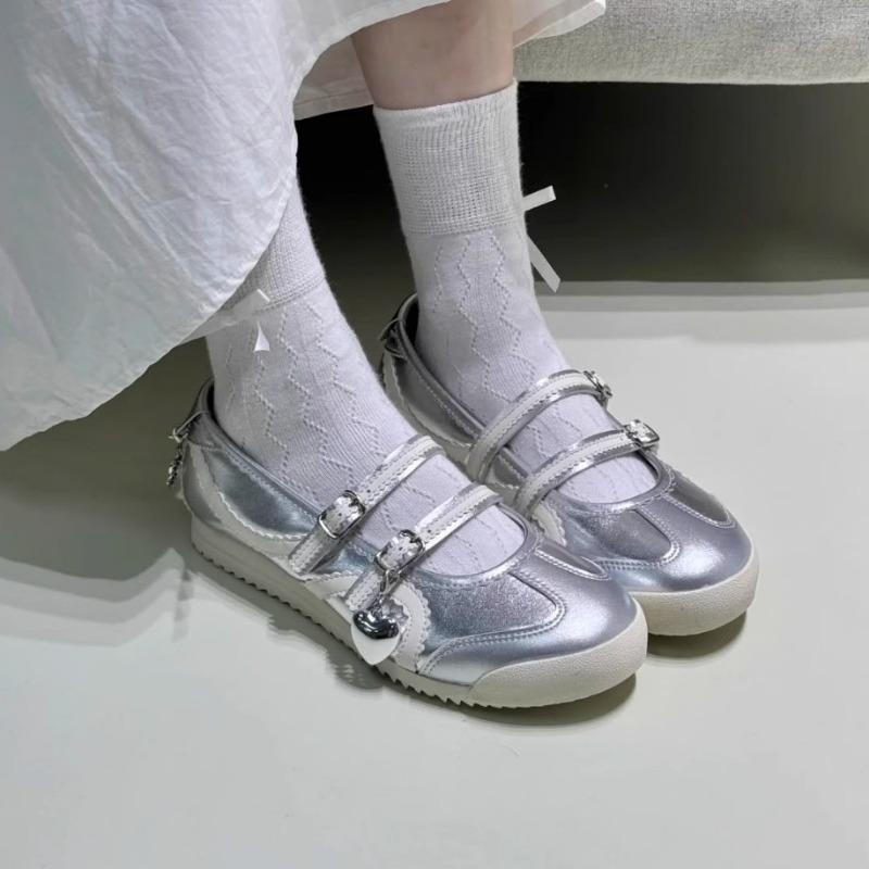 Bow Mary Jane Shoes Women's Summer Ballet Shoes Flat Shoes