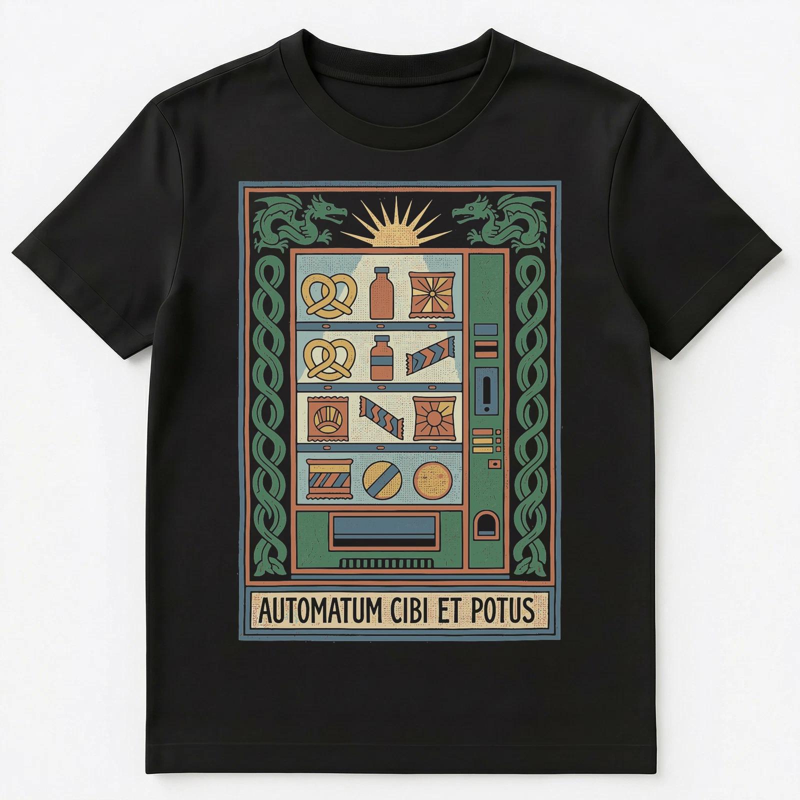 Historian Latin Food Dispenser Vending Medieval Tapestry Unisex T-Shirt 4XL