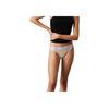 Letter Waistband Mid-Rise Triangle Bikini Underwear Women Underwear Milk-Tea 000QD5044E-PEA