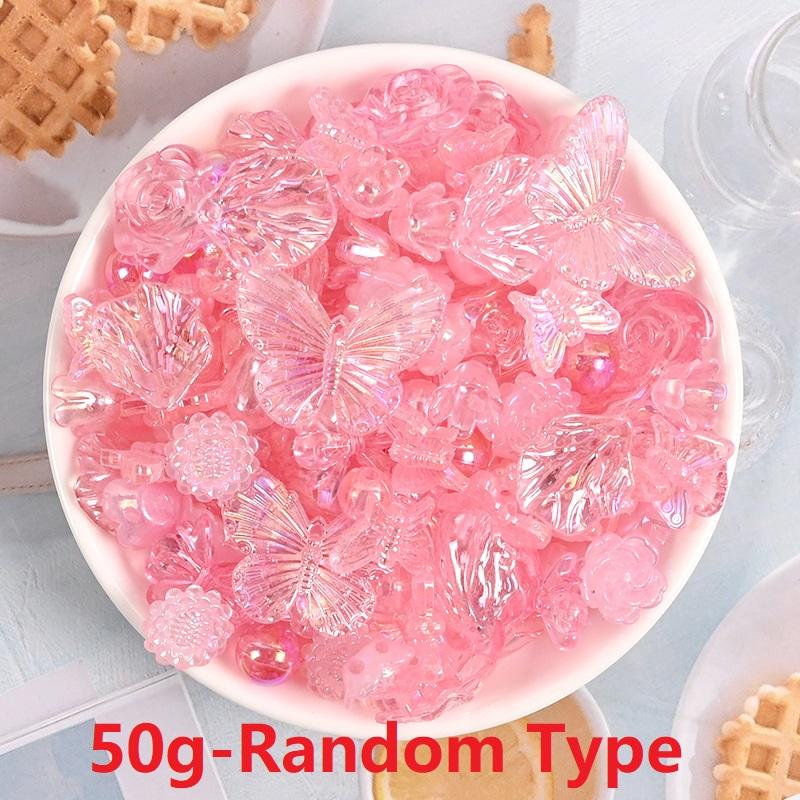 50g Kristall Glitzer Gelee Kleber DIY Handyhülle Dekoration Diy Haarnadel Sahne Kleber Zubehör Simulation Kuchen Materialtasche