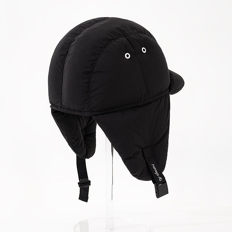 Lightweight and super thick down cotton Lei Feng hat men's warm ear protection hat women's autumn and winter cycling anti-wind and cold helmet liner