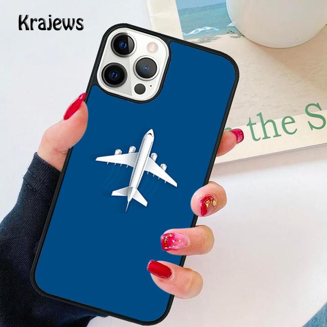 Aircraft Plane Airplane soft Phone Case Cover For iPhone 17 Air 16 15 14 13 12 Max For Apple 11 Pro Max Plus