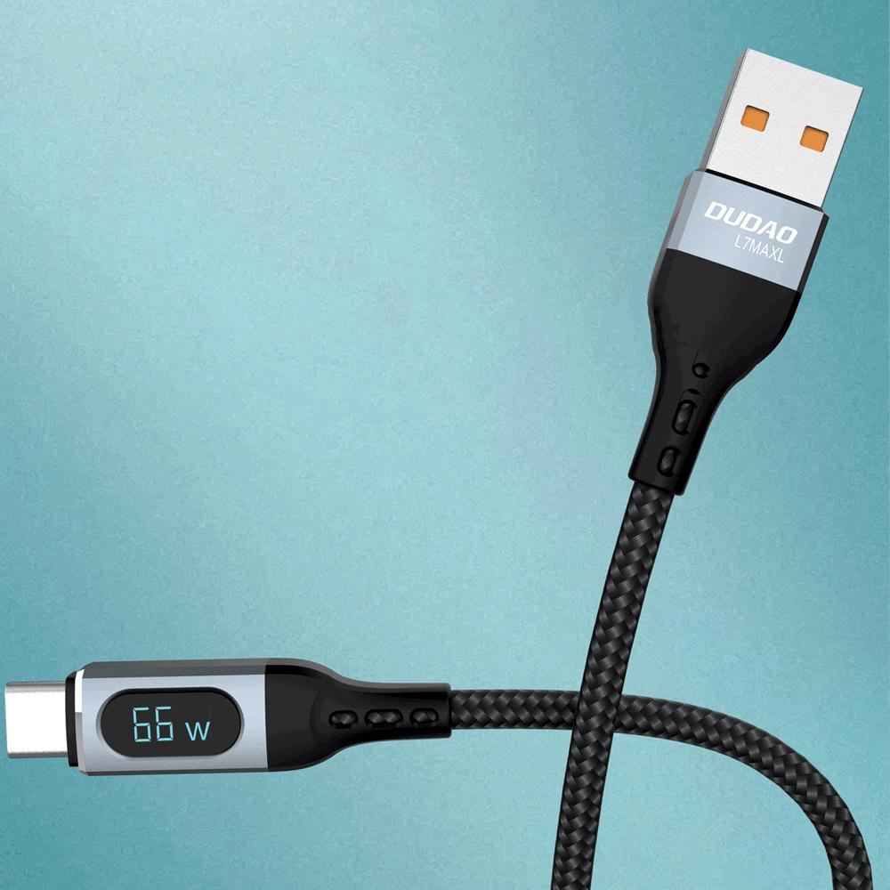 Dudao L7Max USB-C 66W Fast Charge Cable 1m Black