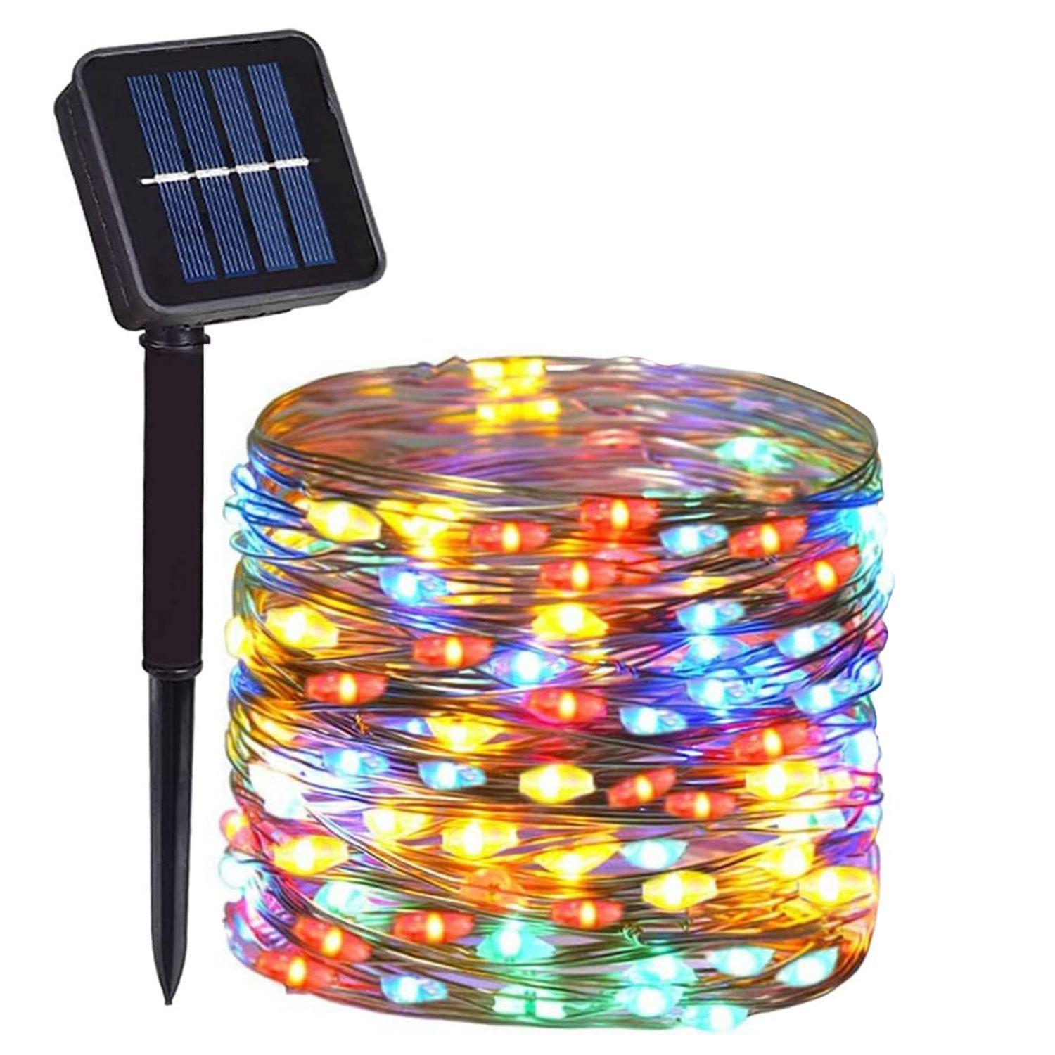 

1 шт. 50/100/200/300 светодиодных солнечных гирлянд, рождественские огни, водонепроницаемая уличная гирлянда на солнечной энергии для Рождества для сада 7M50L