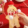 Transparent Gingerbread Bottle Brown Christmas Decoration Candy Juice Coffee Bottle  Child Gift