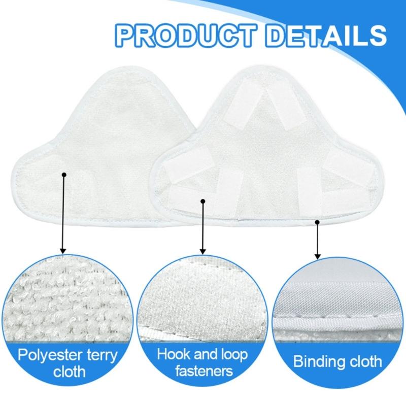 Fiber Mop Pads Rags Vacuum Cleaners Accessories Sweeping Robot Spare Part Mop Cloths Fiber Material for H20 Models