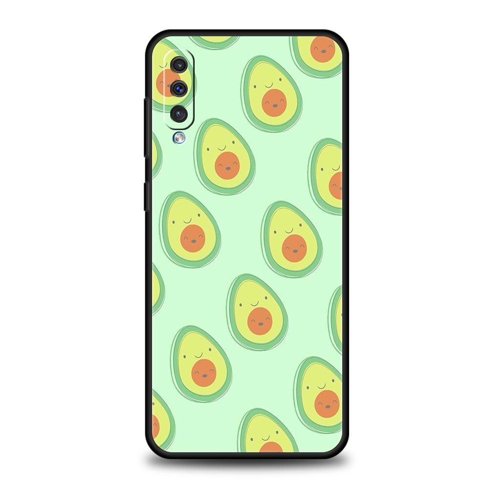 Cute Avocado Phone Case for Samsung Galaxy A56 A36 A26 A16 A34 A24 A42 A22 A20 A12 A40 A30 A10 5G Soft TPU Cover Shell Funda Bag