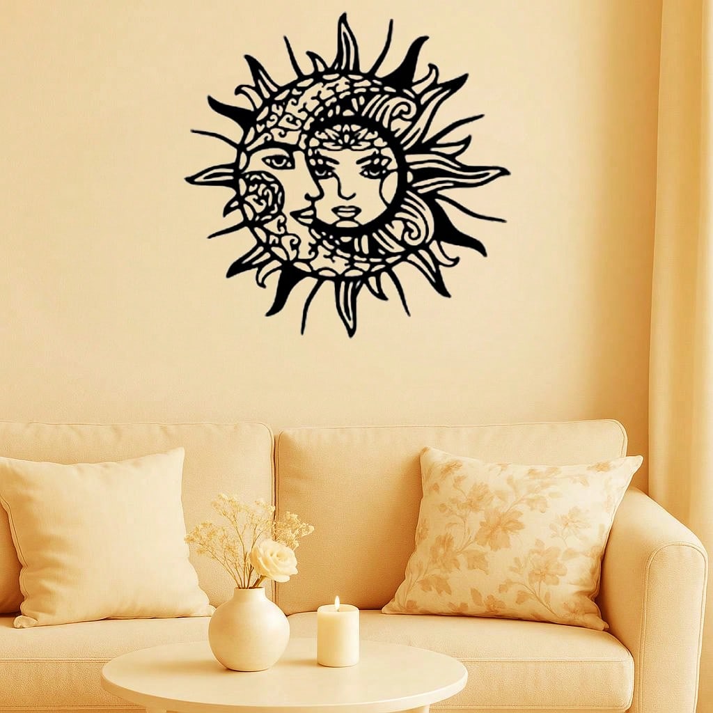 Metal Wall Art Decor for Living Room Modern Home Interior Sculpture Replica