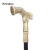 Copper Rhinoceros Head Fashion Walking Stick Decorative Stick Cospaly Vintage Party Fashionable Walking Cane Crosier 91cm