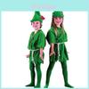 Fantasia Peter Pan Robin Hood de Qualidade Premium Para Homens Mulheres Unissex Para Festa