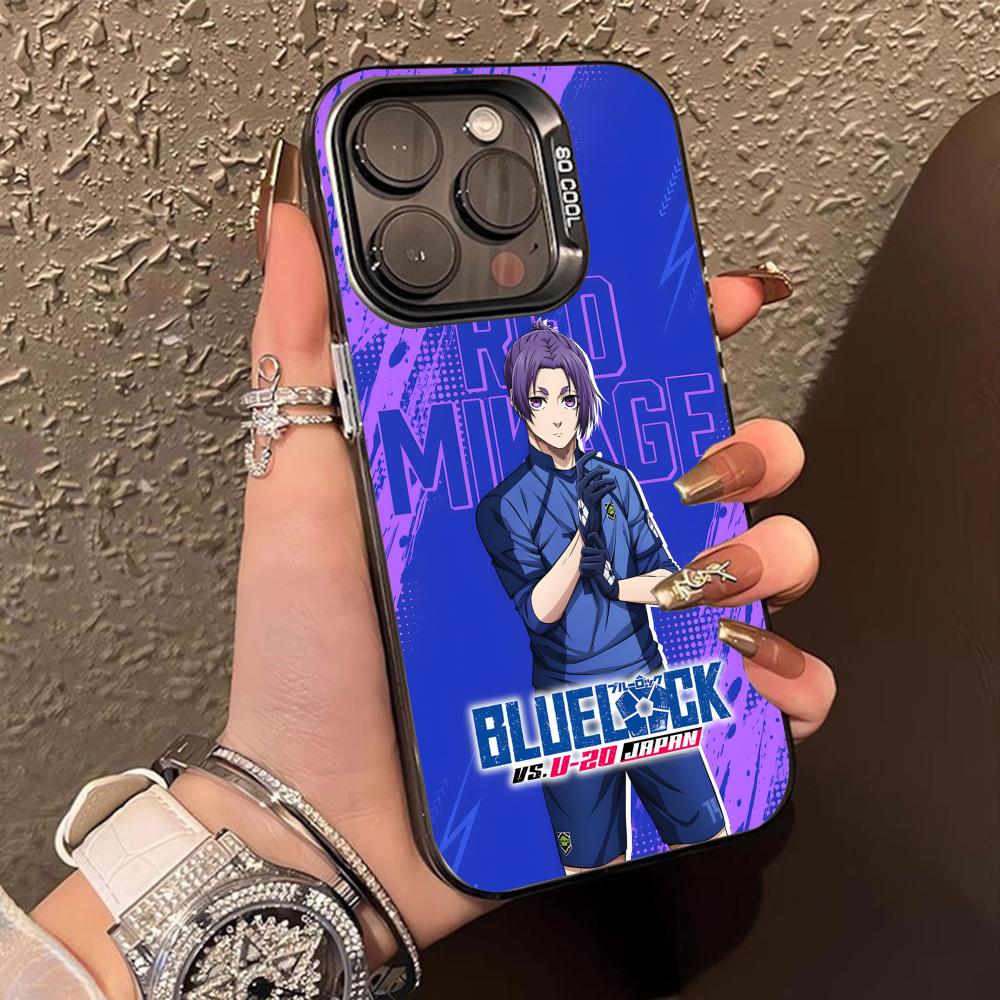 Blue Lock Reo Mikage Translucent Mobile Phone Case for iPhone 17 16 15 14 13 12 11 X XR XS Air Pro Max Plus Colorful Cover