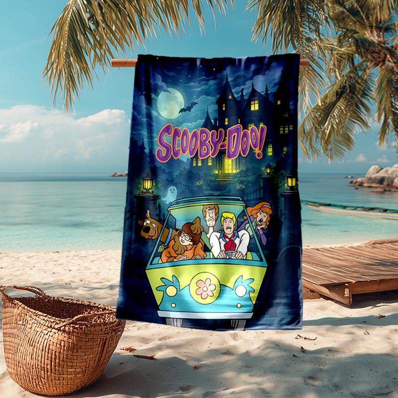 Ultra-Soft Beach Towel with Scooby-Doo Theme,Ideal for Pool - Camping, Diving - Perfect Travel Essential, Vibrant Beach Towel.