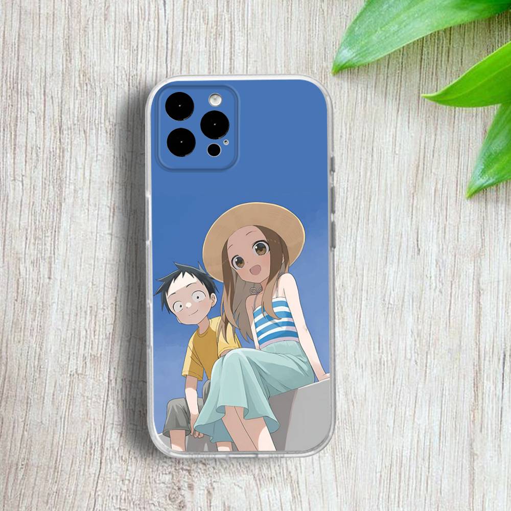 KarakaiS Jozu No Takagi San Phone Case For iPhone 17,16,15,14,13,12,11 Pro,Max,Plus,X,XS,XR,SE4,E Mini Transparent Soft Cover