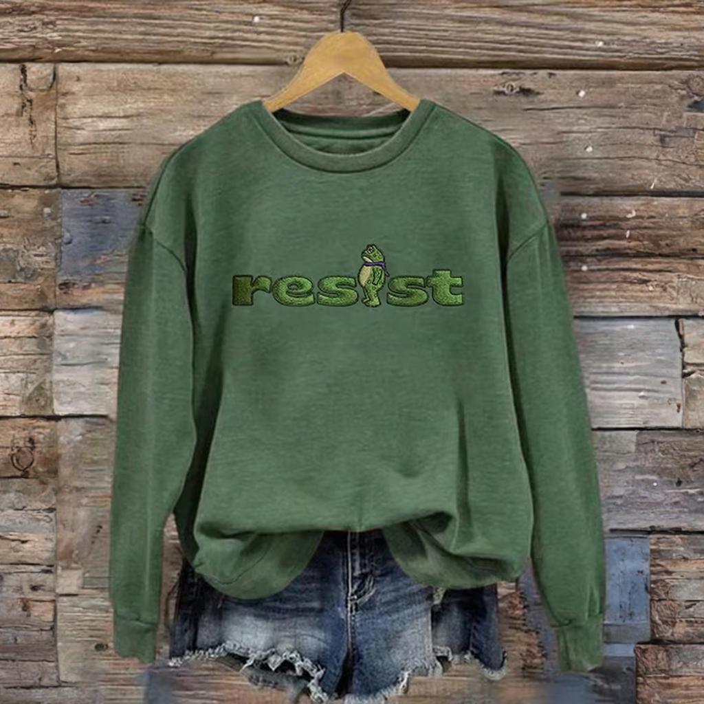 Women's Fashion Daily Versatile Casual Sweatshirts Long Sleeve Round Neck Top Sweatshirts