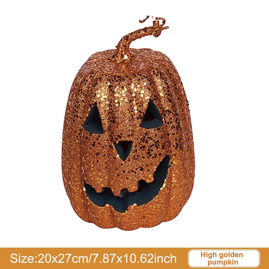 Halloween Pumpkin Decorations with Lights Vintage Halloween Light Up Table Decor for Home Office Haunt House Party