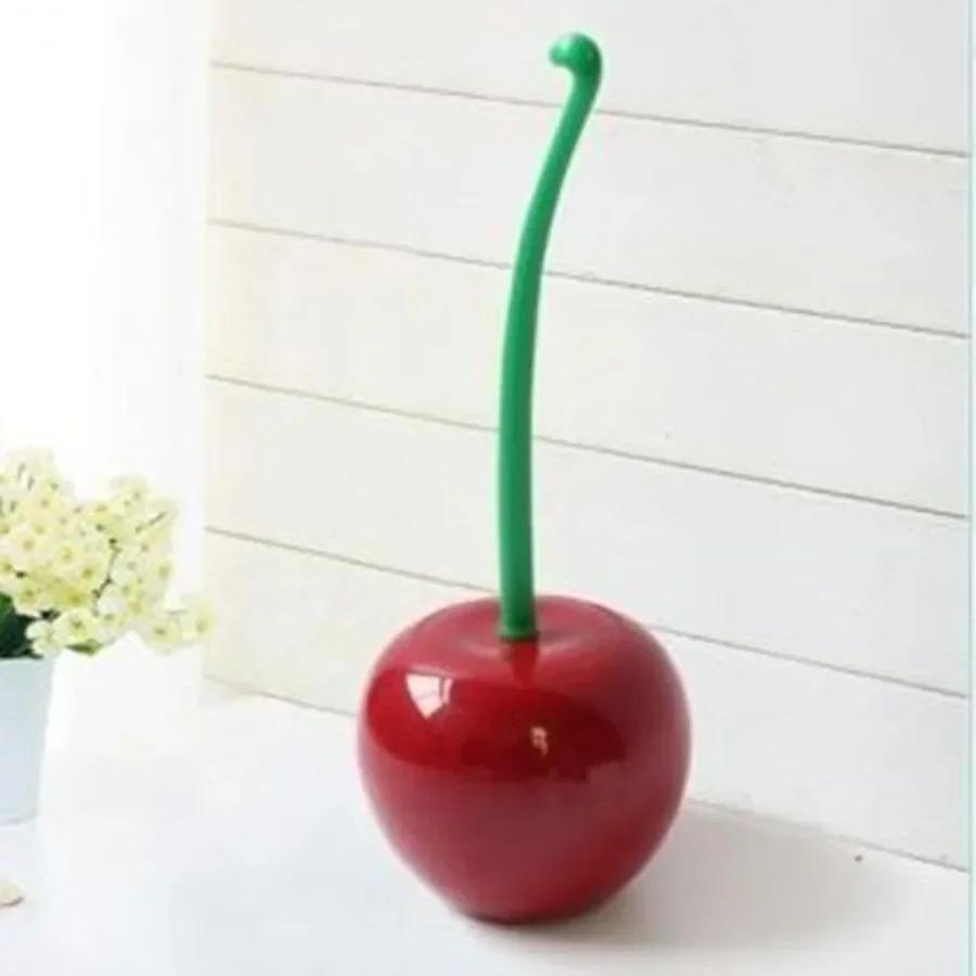 Creative Shape Household Cherry Toilet Brush Plastic Toilet Cleaning Brush Toilet Brush Plastic Necessities Seal Design Handle