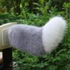 Electric Wagging Tail for Car USB Rechargeable Fox Tail Decoration with Remote Control