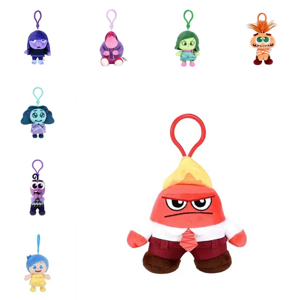 Out Inside Character Plush Keychain Cartoon Backpack Pendant Cute Kids Gift