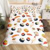 Sushi Duvet Cover Cute Rice Ball Bedding Set Children And Girls Room Decoration Three-Piece Set