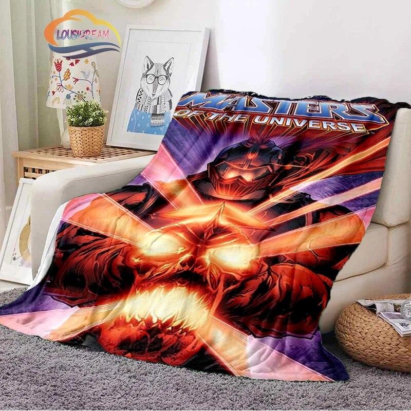 Fashion Cartoon Masters of the Universe Blanket3D Print He-Man Rectangle Blanket Flannel Blanket Wearable Blanket Sofa  Blanket