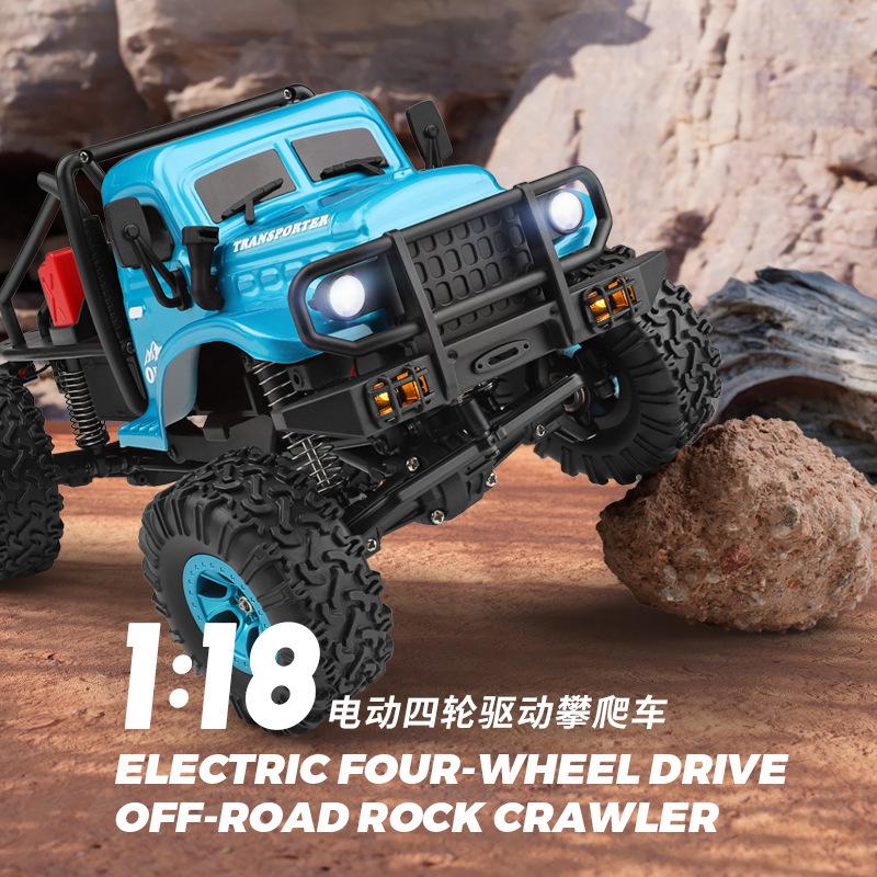 Wltoys 1/18 Mini RC Car 184020 2.4G With LED Lights 4WD Off-Road Electric Crawler Vehicle Remote Control Truck Toy for Children
