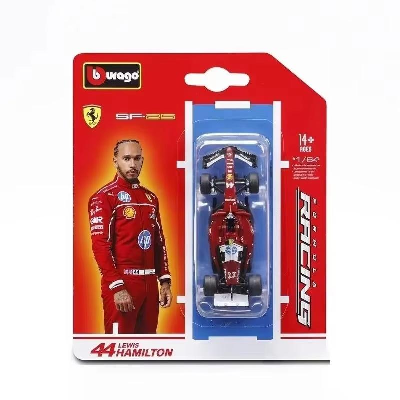 New In Stock Bburago 1:64 2025 F1 Sf-25 #16 #44 Rb21 Verstappen-#1  Mcl39 W16 Simulation Alloy Miniature Die-Cast Model Toy Gift