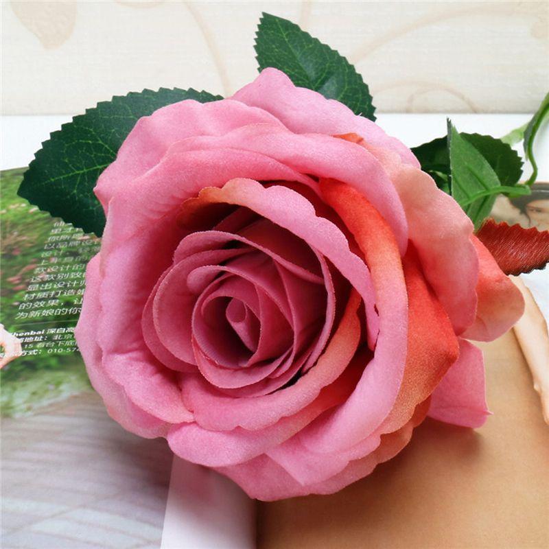 Beautiful 5set Fake Silk Roses Ideal For Wedding Bouquets And Party Decorations