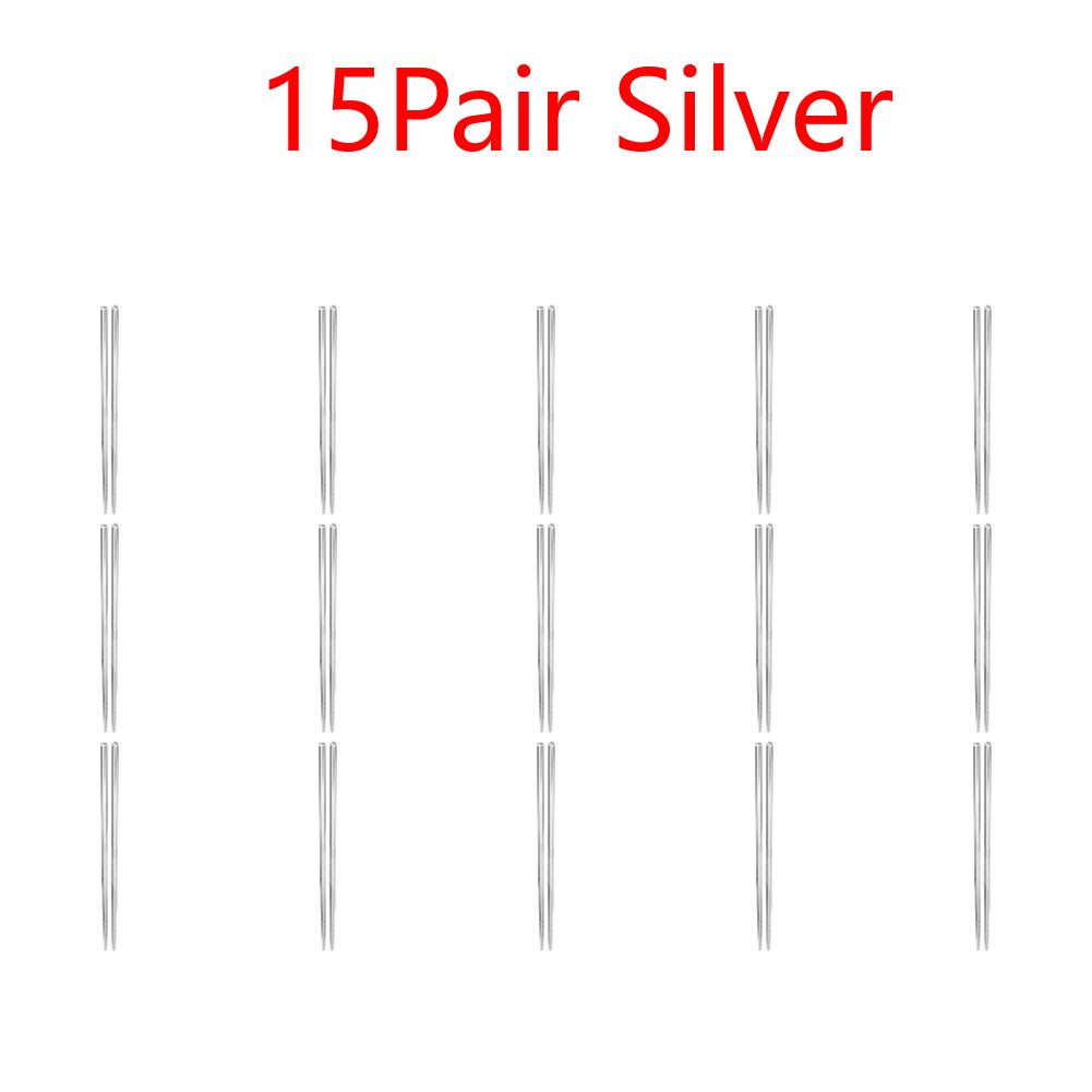 Stainless Steel Reusable Chopsticks Portable Colorful Environmental Protection Food Sticks Anti-skid  Kitchen Tableware Dishware