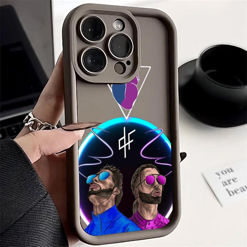 QLF x PNL Pnl Singer Soft TPU Case For iPhone 16 15 11 13 14 12 Pro Max 15 Plus Mini Coque 16Pro Shockproof Silicone Phone Cover