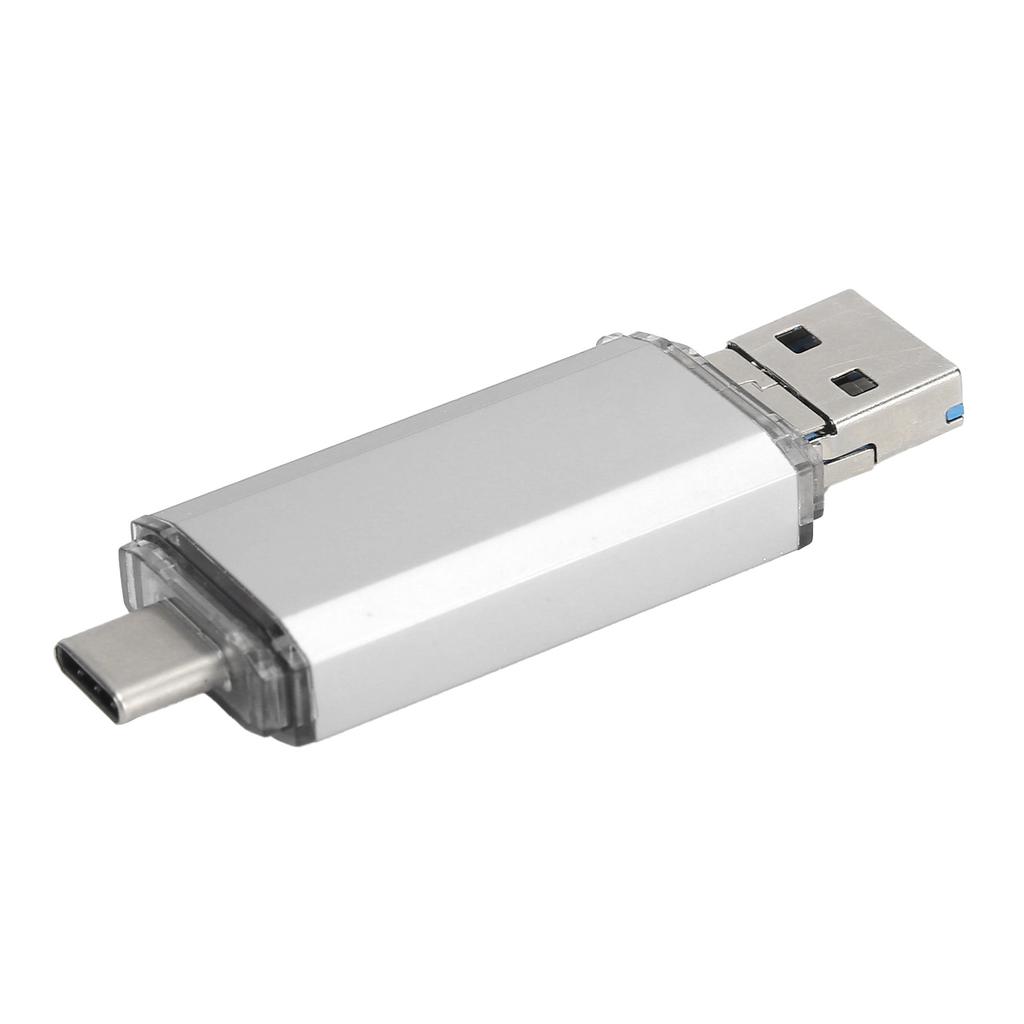U Disk 3-in-1 Aluminiumlegierung HighSpeed Silber USB3.0 Flash Disk für Mobiltelefone Computer(256 GB )