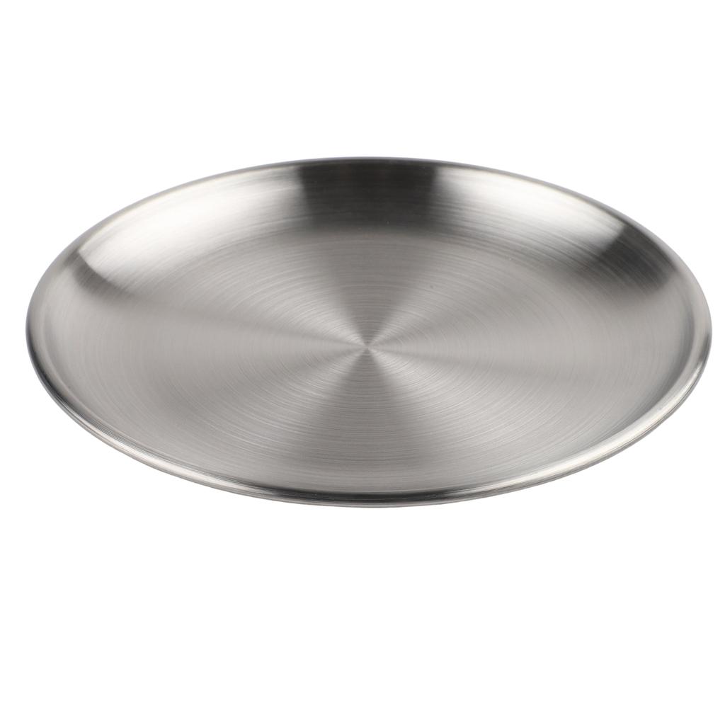 Mehrstöckiges rundes Tablettgestell aus Edelstahl für BBQ Hot Pot Servierständer mit glatt polierter und rostbeständiger Oberfläche