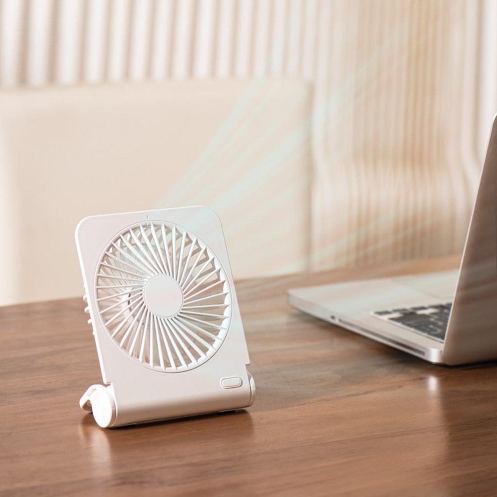 Light And Thin Desktop Fan 2025 New Mini Portable Mute Folding Fan Office Students USB Mini Fan Handheld Office Living Room Fan