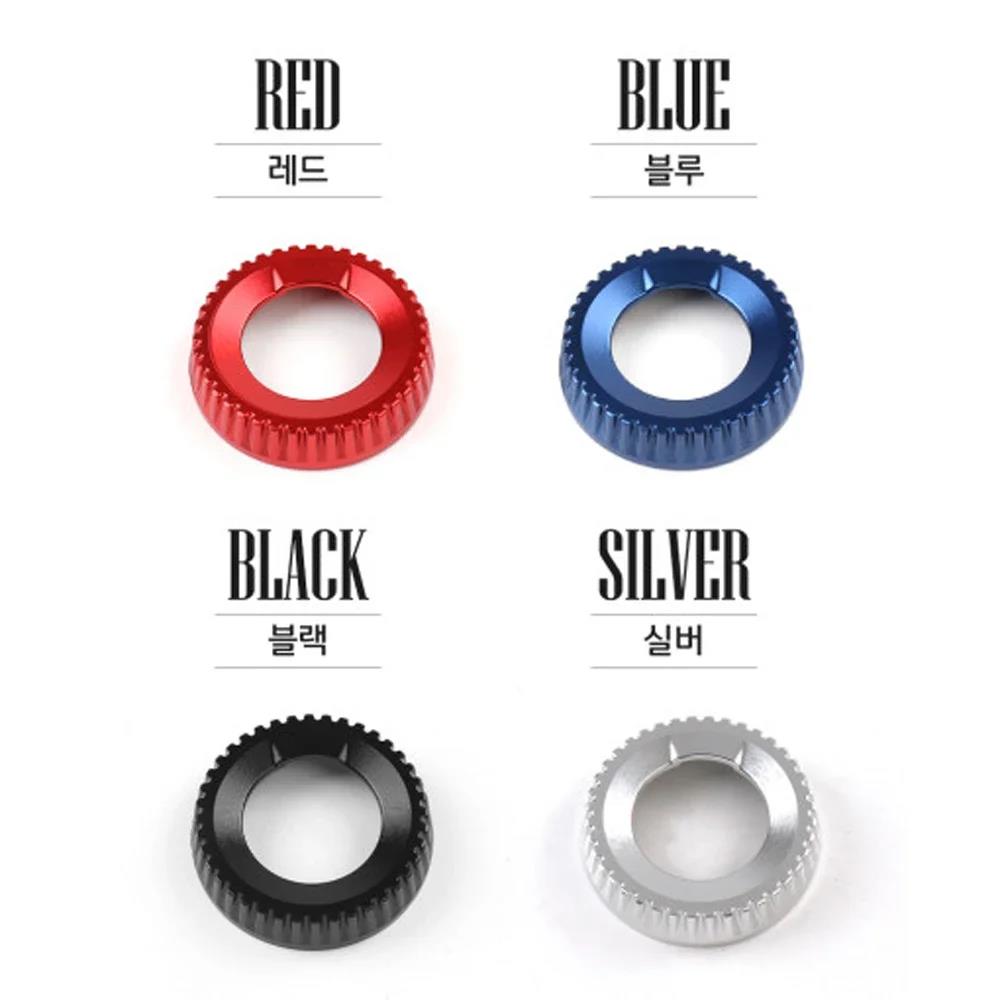 Hot Aluminum Black Red Bule Central Gear Shift Konb Ring Cover Shift Gear Trim For Kia Sportage NQ5 Seltos 2022-2024