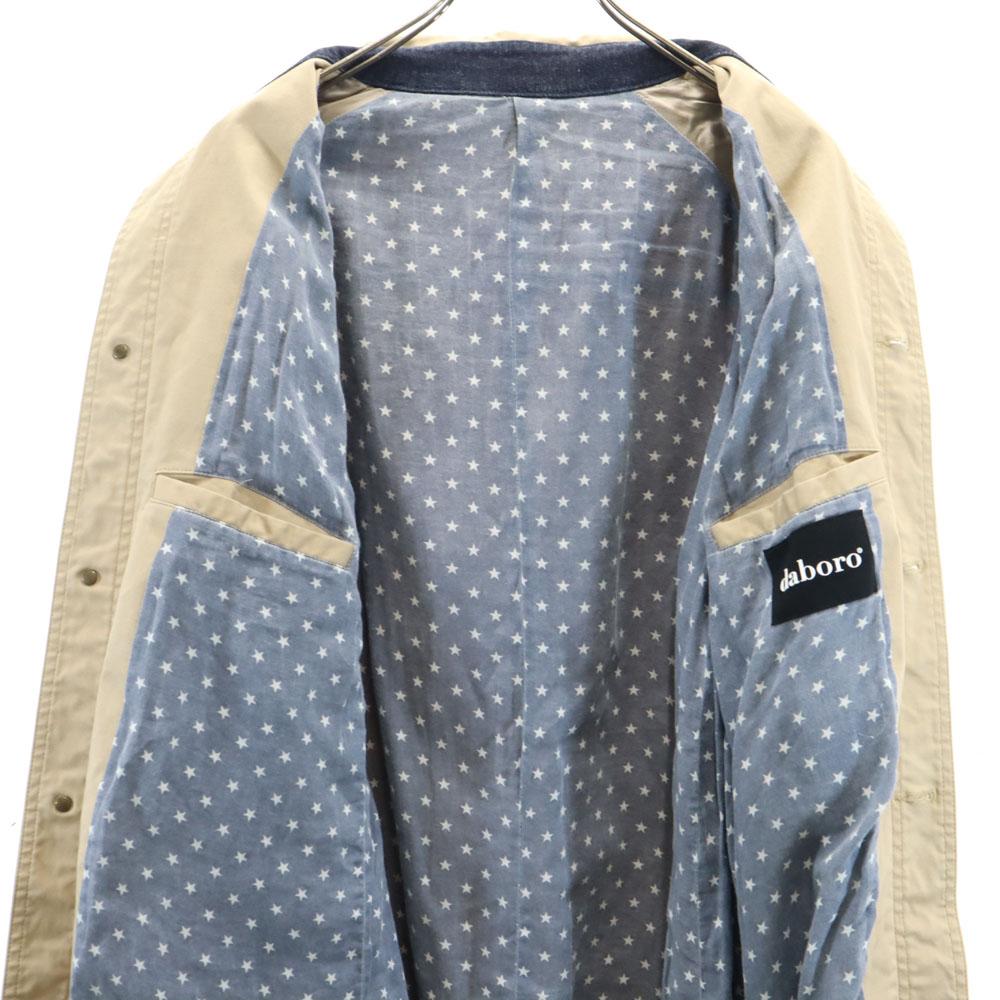 daboro Denim switch Stainless collar coat 5 beige Men's Used