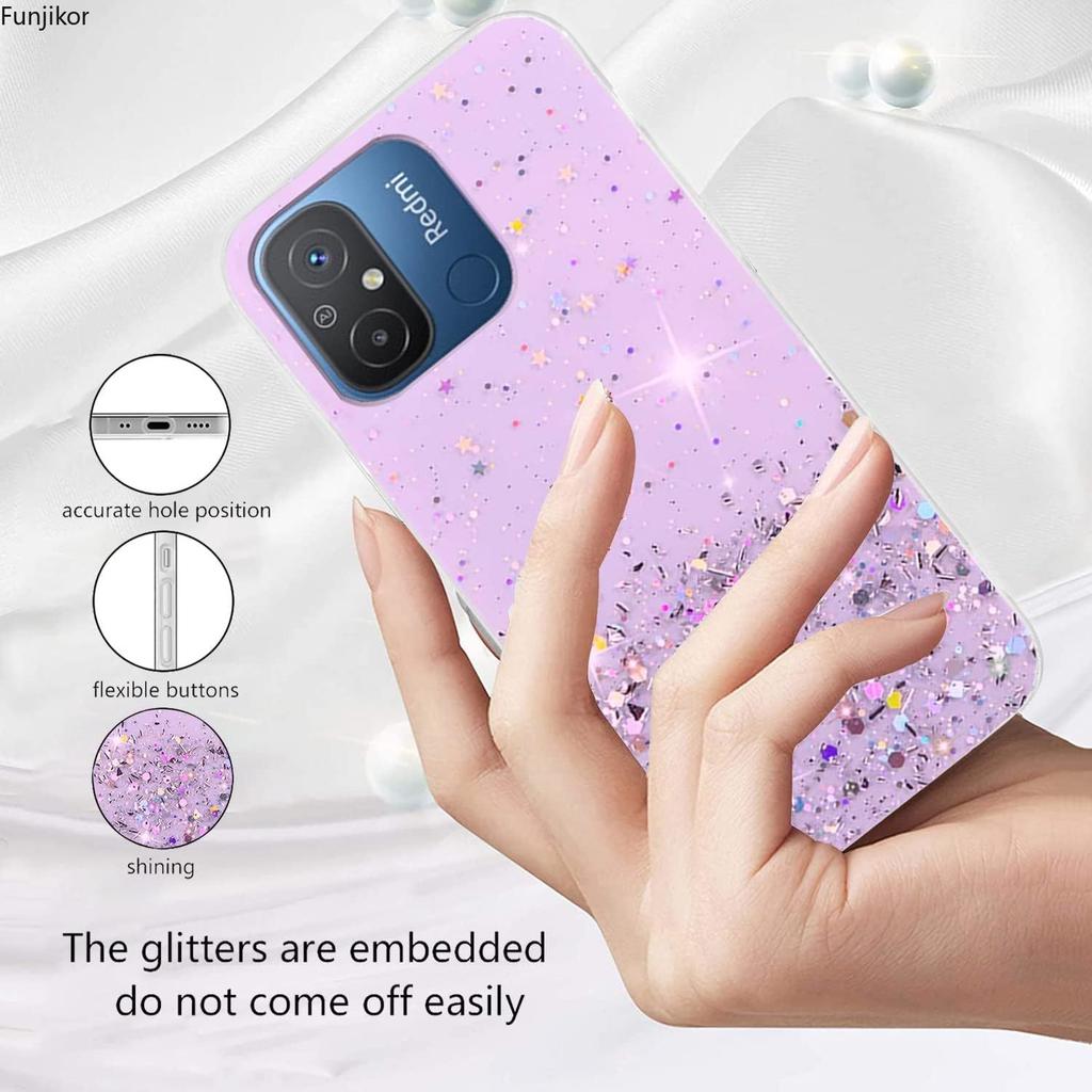 Glitzer Hülle Für Xiaomi Redmi 13C 12C 10C A2 A3 A1 9A 9C 10 12 Girly Funkelnd Bling Bling Silikon Hülle
