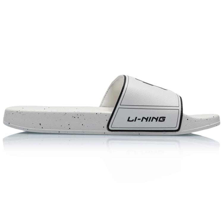 Li Ning Fashion Quiet Slide Slippers Men's White AGAP012-4