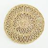Cup Coaster Flower-shaped Hear Resistant Straw Handmade Woven Exquisite Table Cup Mats for Home