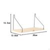 Ledge Shelf Wall Hanging Display Floating Mounted Wood Storage Rack for