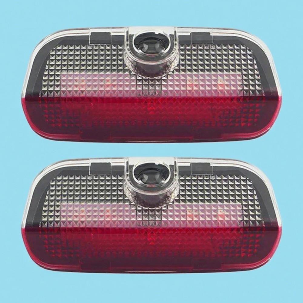 QPZF2 LED Car Door Accessories Welcome Light Compatible For Skoda Superb B8 B7 B5 B6 MK2 MK3 2 3 3U 3V 3T 2009-2021-2022-2023-2024 2X
