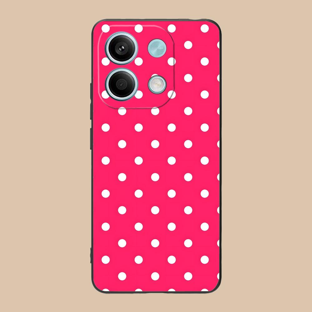 Pink Point Heart Mobile Phone Case for POCO F7 F6 F5 F4 F3 F2 Pro GT C75 C71 C65 C61 C40 Pro Ultra Colorful Printing Cover Cover