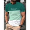 Line Logo Sports Digital 3D T-shirt Short Sleeved Tops
