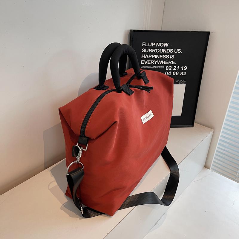 Borsa da Viaggio Portatile di Grande Capacità Borsa da Imbarco per Viaggi d'Affari a Corto Raggio Borsa per Bagagli Portatile a Tracolla Borsa Portaoggetti