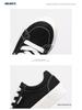 Men's 2025 Spring Black Canvas Thick-Soled Sneakers - Casual & Versatile for Students and Couples