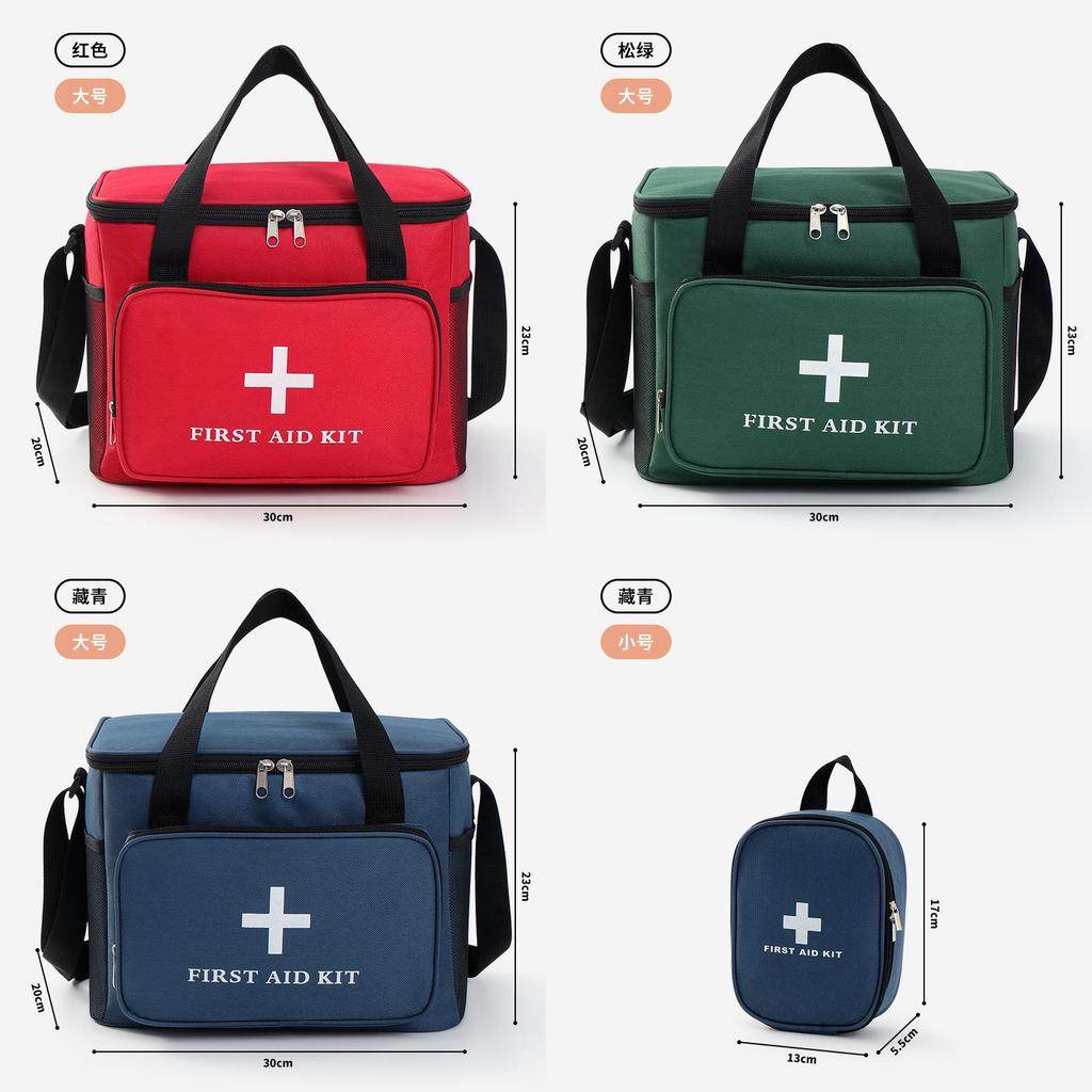 Portable First Aid Kit With Durable Oxford Fabric For Outdoor Travel And Vehicle Safety