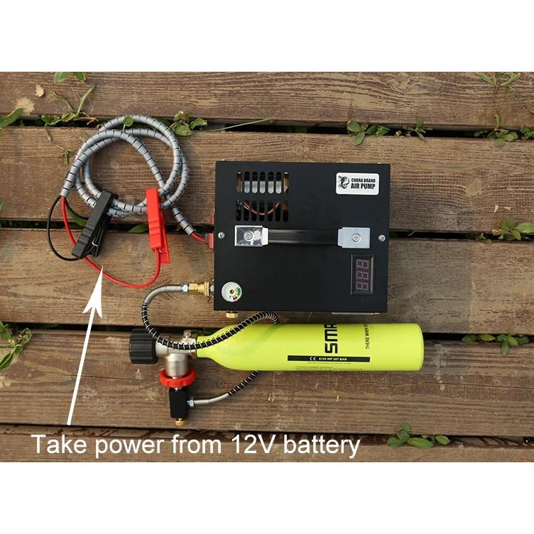 4500Psi 300bar  Pcp Compressor 110V 220V Transformer 12v 30Mpa Shooting  Air Gun Pump Scuba Diving
