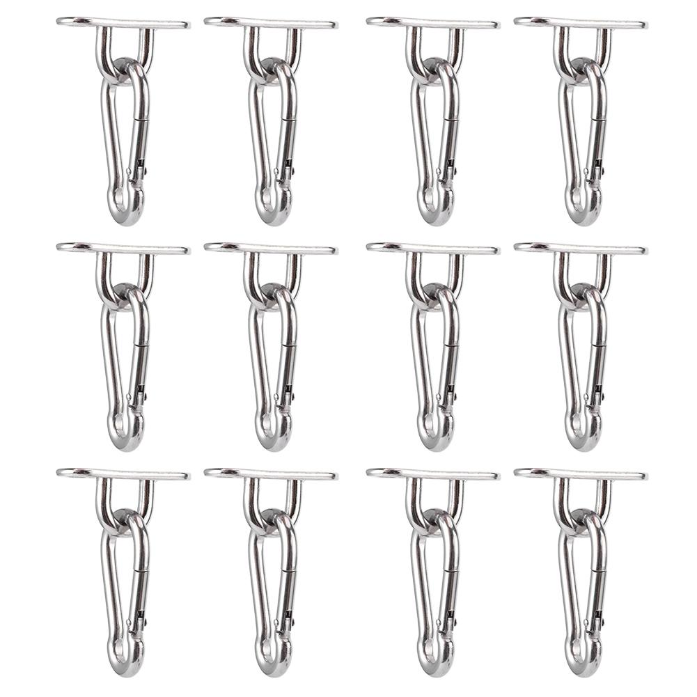 Stainless Steel Swing Buckle Fixed Hook Hammock Hanging Chair Basket Pad Eye Plate Fittings