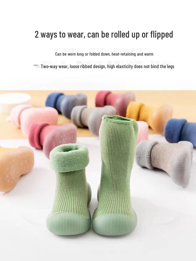 Thickened Winter Fleece Baby Walking Shoes: Non-Slip Soft Sole for Boys & Girls