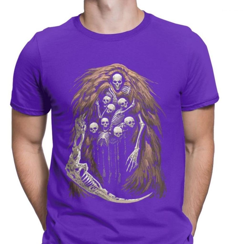 The Gravelord Tshirts Men Dark Souls Skeletons Skulls Scary Funny Premium Cotton Tees T Shirts Printed Clothes